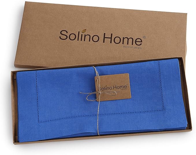 Solino Home Linen Royal Blue Table Runner 156 Inches Long - Image 6