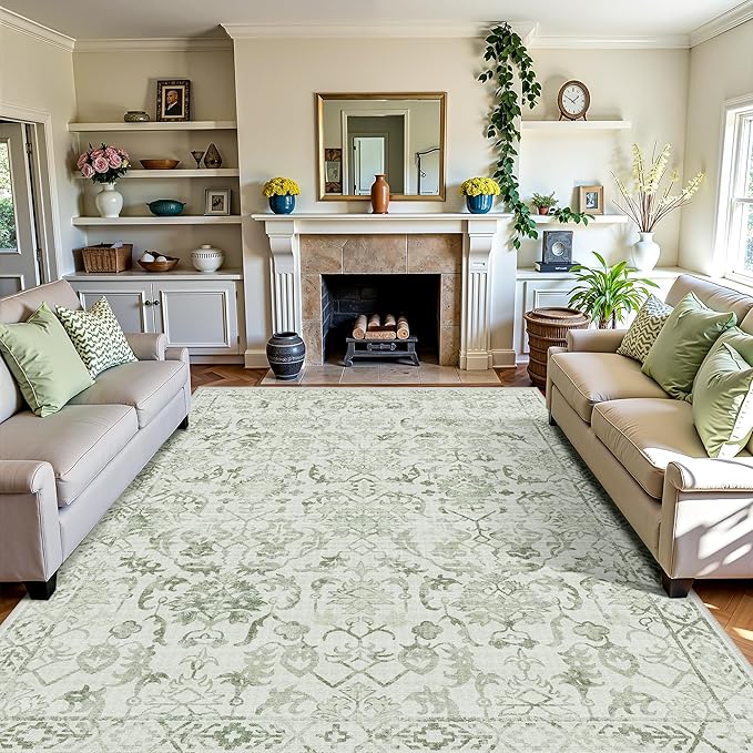 Sage Neutral Large Area Rug 9x12 - Image 8