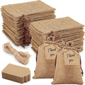 Woanger 100 Pcs Burlap Gift Bags by Woanger