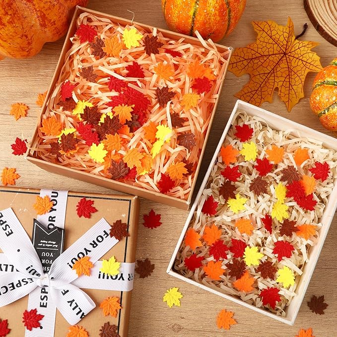 MARFOREVER Fall Felt Maple Leaf Confetti - Image 3