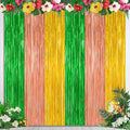 2 Pack Luau Decorations, 3.28 FT x 7.05 FT Summer Party Streamer, Metallic by ZATAYE
