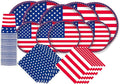 Gatherfun American Flag Patriotic Party Supplies Disposable Napkins Paper by Gatherfun