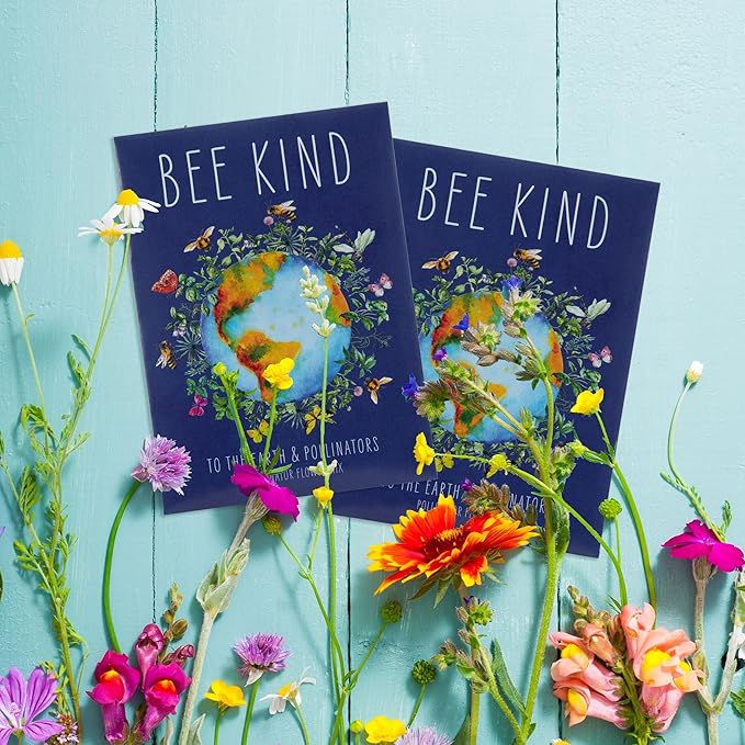 Bentley Seed Co. | Bee Kind Planet | Illustrated Bee Flower Seed Packets | Help - Image 7
