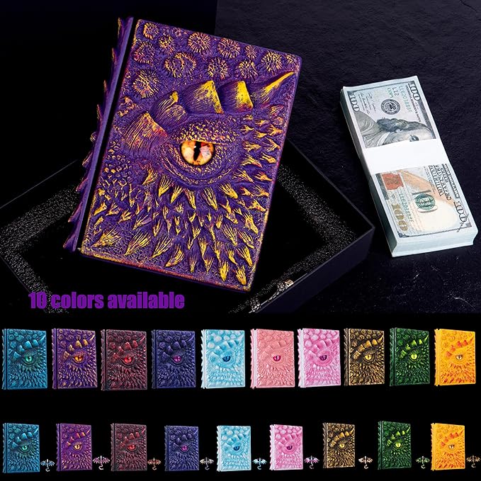 3D Dragon Eye Embossed Journal, Resin Engraving Notebook, Dnd notebook - Image 8