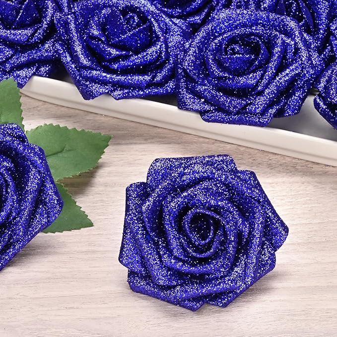 BLEUM CADE 36Pcs Artificial Flowers Fake Roses - Image 2