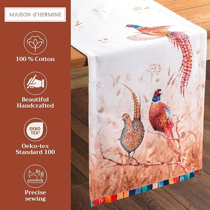 Maison d' Hermine Table Runner 100% Cotton Single Layer Table Runners 108 - Image 2