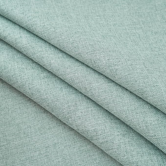 NLMUVW Sage Green Linen Tablecloth Rectangle 6ft, Rustic Textured Table Cloth - Image 3