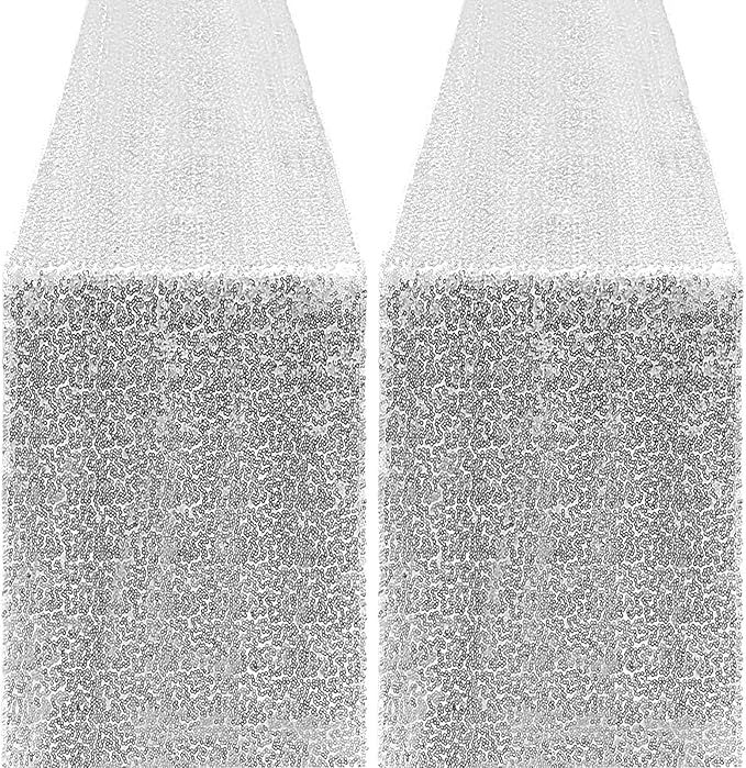 2 Packs 12 x 72 inches Sequin Table Runner by Unknown