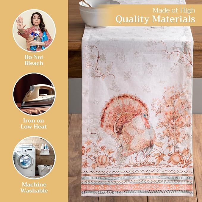 Maison d' Hermine Table Runner 100% Cotton Single Layer Table Runners 108 - Image 3