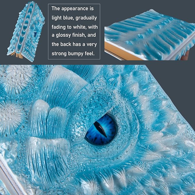 3D Dragon Eye Embossed Journal, Resin Engraving Notebook, Dnd notebook - Image 3