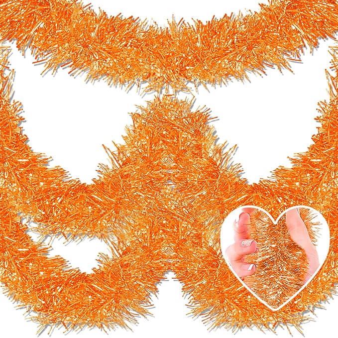 Macaron Metallic Twist Tinsel Garland - 25ft Wall Hanging Backdrop by Mebiornt