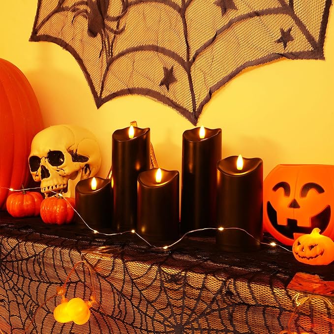 Amagic Black Halloween Flameless Candles - Image 6