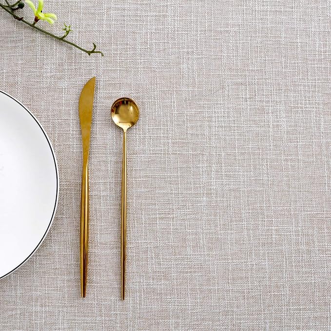 maxmill Flaxy Faux Linen Table Cloth - Image 8