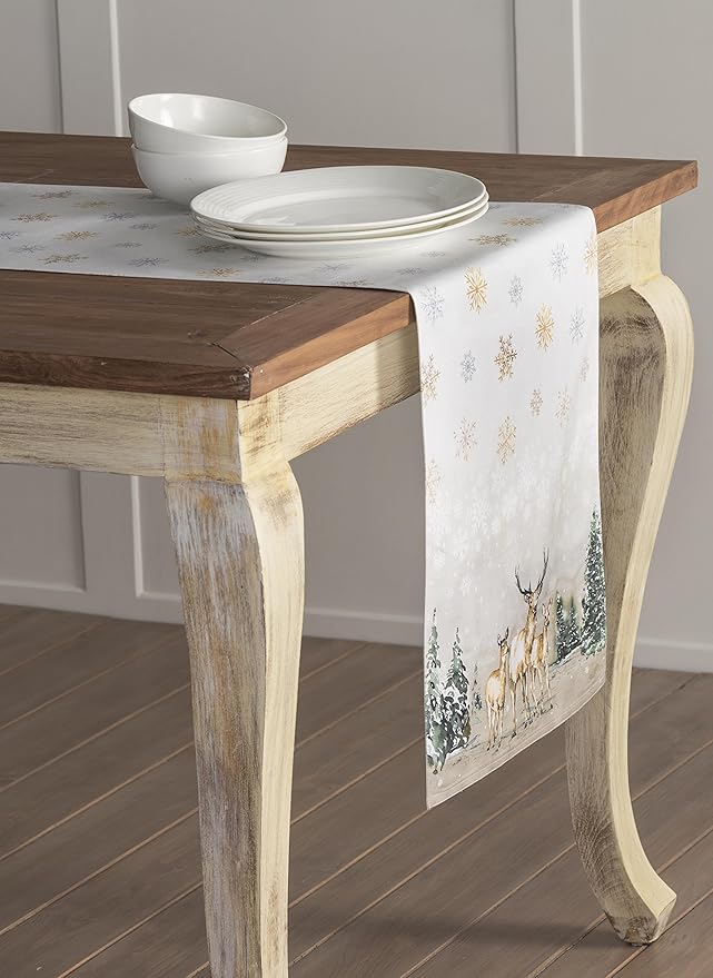 Maison d' Hermine Table Runner 100% Cotton Double Layer Table Runners 108 - Image 8