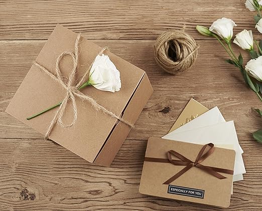 MESHA 6x6x6 Gift Boxes with Lids, Bridesmaid & Groomsmen Proposal, Party Favor - Image 4