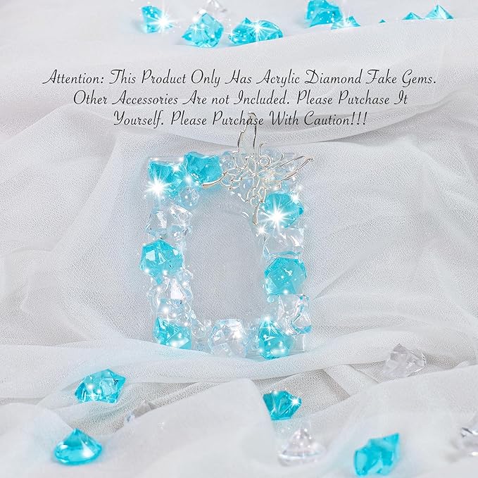 Acrylic Diamond Fake Gems Vase Filler, Babenest 240pcs 3/4 Inch Faux Diamonds - Image 3