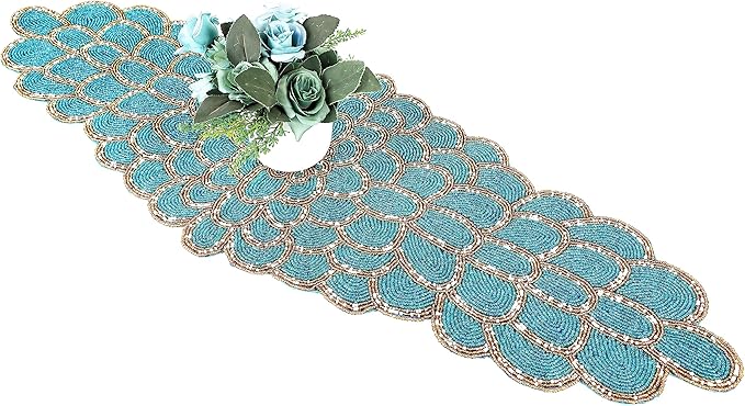 Beaded Table Runner 13 x 36 Inches - Image 9