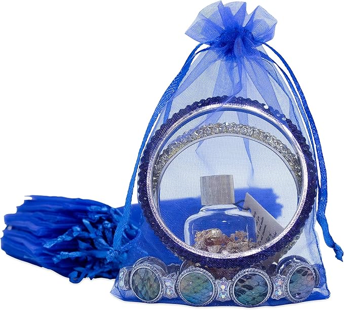 TheDisplayGuys 48-Pack 4x6 Royal Blue Sheer Organza Gift Bags by TheDisplayGuys