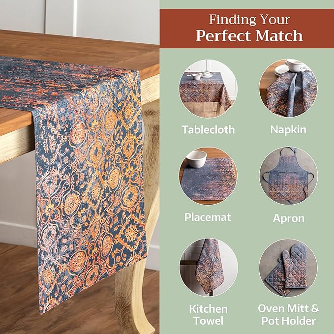 Maison d' Hermine Table Runner 100% Cotton Double Layer Table Runners 108 - Image 6