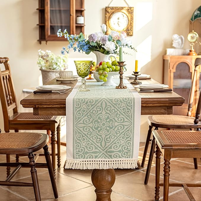 Table Runners 83 Inches, Waterproof Boho Table Runner - Image 6
