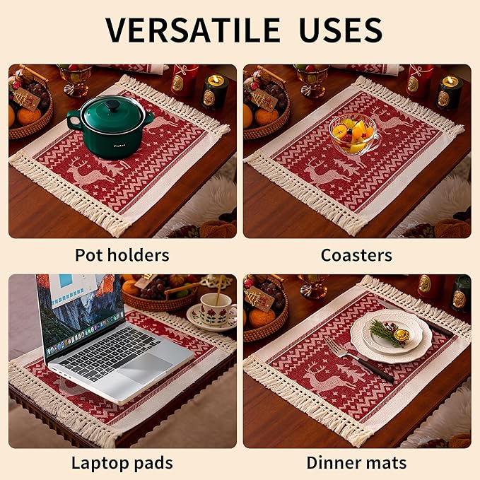Placemats Set of 4, Elk Placemat - Image 6