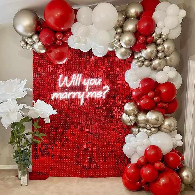 Red and White Balloons Set - Image 5