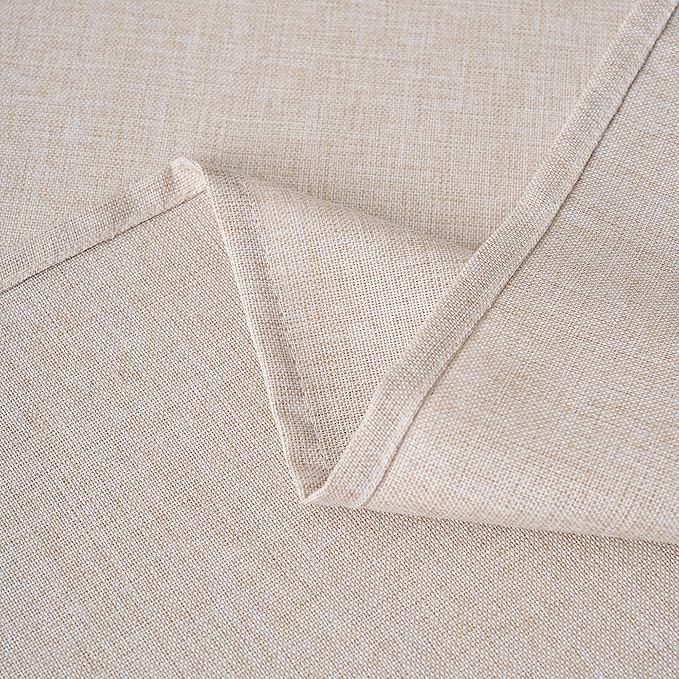 NLMUVW Square Linen Tablecloth 54x54 Inch, Rustic Textured Table Cloth Water - Image 6