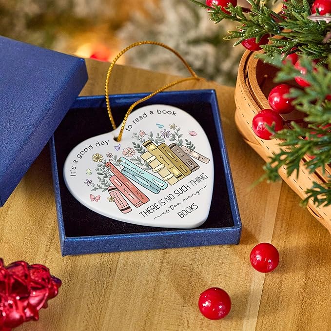 Book Lovers Ornament 2025, Gift - Image 3