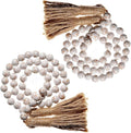 Farmhouse Wood Bead Garland Set of 2 by MainEventUSA