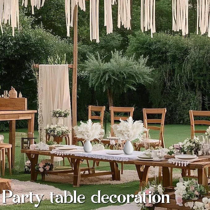 40PCS White Pampas Grass for Home Decor - Image 7