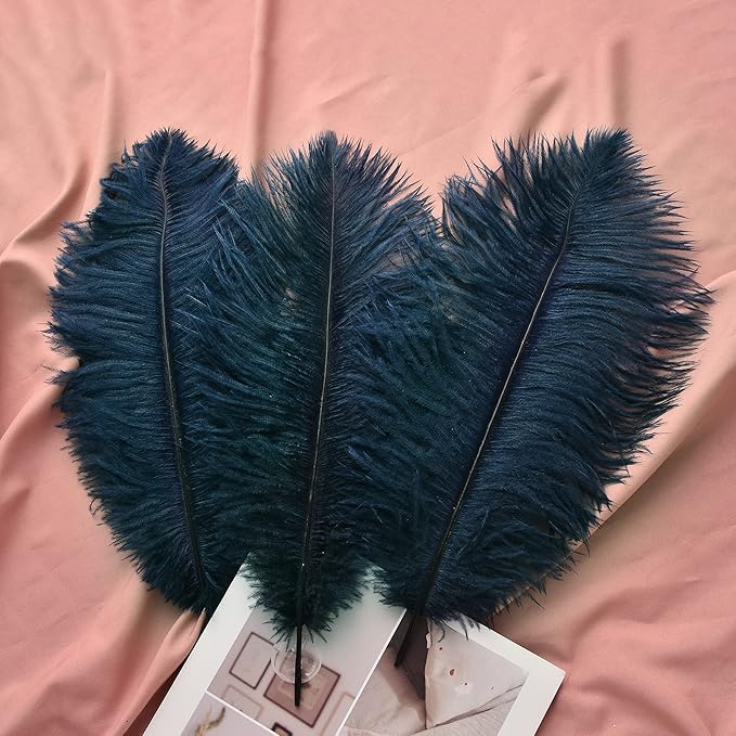Ballinger Navy Blue Ostrich Feathers Plumes - Image 5