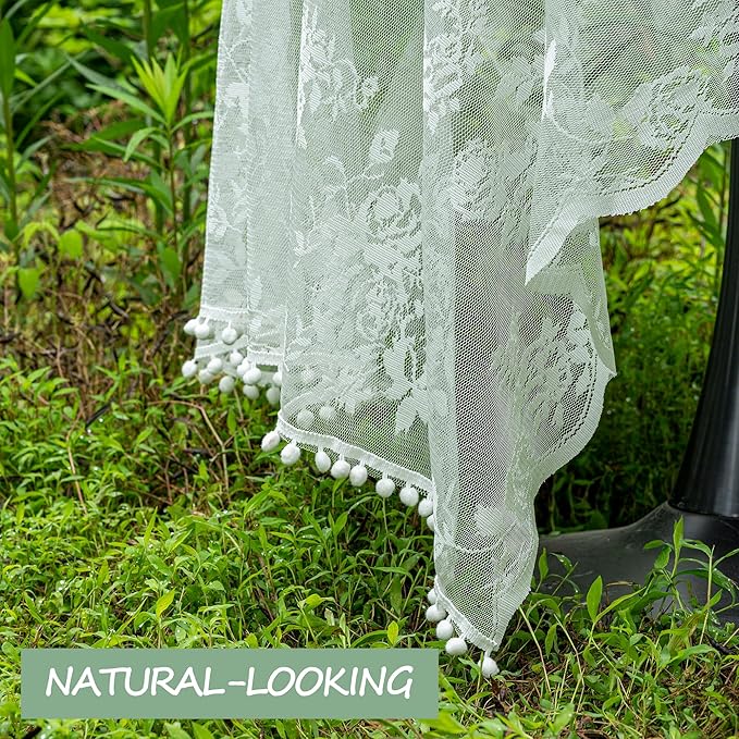 Jayla White Lace Tablecloth for Rectangular Tables, Vintage Style Wedding Table - Image 7