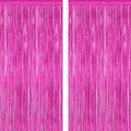 2 Pack Hot Pink Party Decorations, 3.28 FT x 7.05 FT Hot Pink Backdrop by ZATAYE