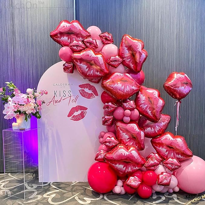 KatchOn, Huge Red Lip Foil Balloon - Image 5