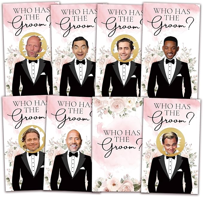 Who Has The Groom Bridal Shower Games, 3.5"x 2.1" Funny Bachelorette Party Game by AWSICE