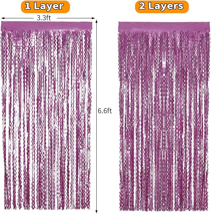 Purple Foil Curtains - Image 6