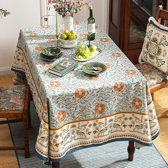 patdrea Designer French Linen Tablecloth Rectangle - Image 7