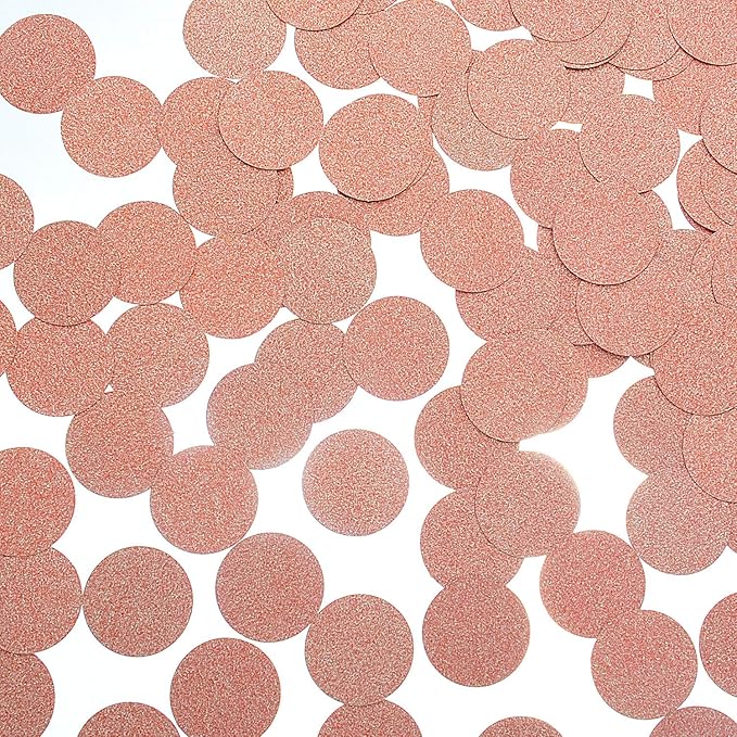 Glitter Confetti Circle Dots for Table Wedding Birthday Party Decoration by MOWO