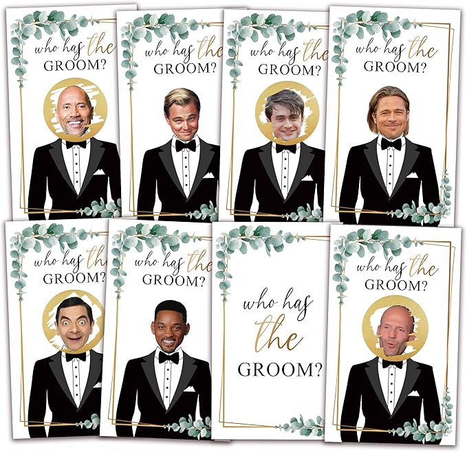 Bridal Shower Scratch Off Game Cards, Who Has The Groom, 3.5"x 2.1" by AWSICE