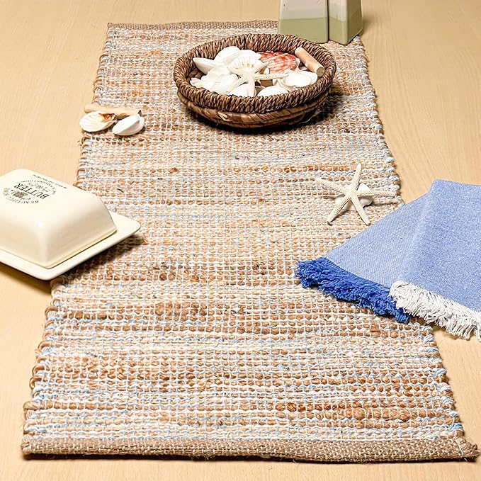 Chardin home Natural Jute Table Runner 13x36 Inch – Vintage Boho Rustic Table by ChardinHome