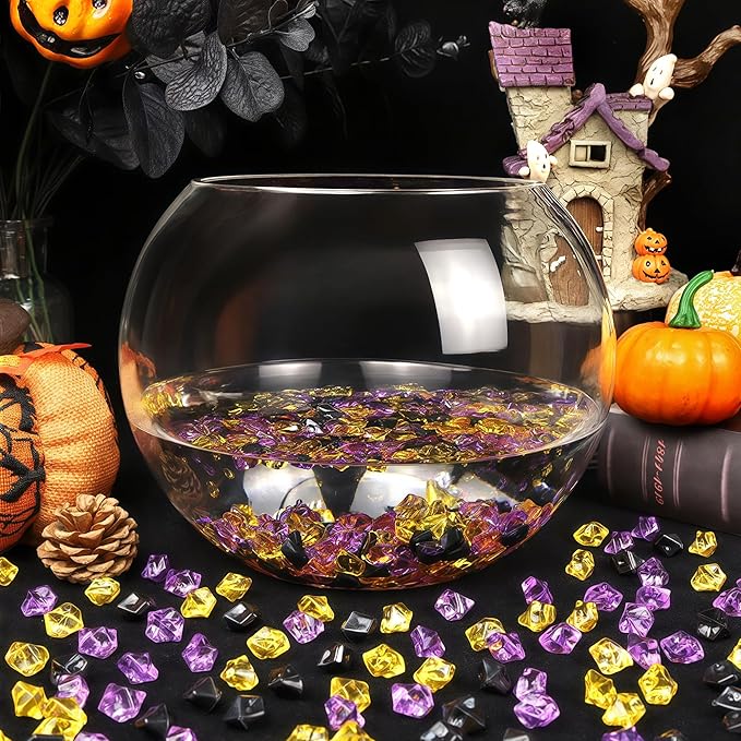 YATOJUZI 500pcs Fake Ice Cubes Halloween Decor Acrylic Crushed Rocks Vase - Image 5
