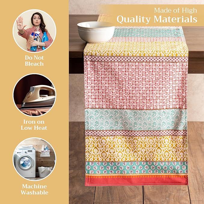 Maison d' Hermine Table Runner 100% Cotton Double Layer Table Runners 72 inches - Image 3