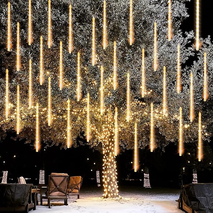 Dazzle Bright 1728 LED Christmas Light, Meteor Shower Rain Lights 11.8 Inch 48 by DazzleBright