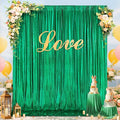 Emerald Green Backdrop Party Decorations: Backdrop Drapes Curtains 4.8FTx8FT by MoKoHouse