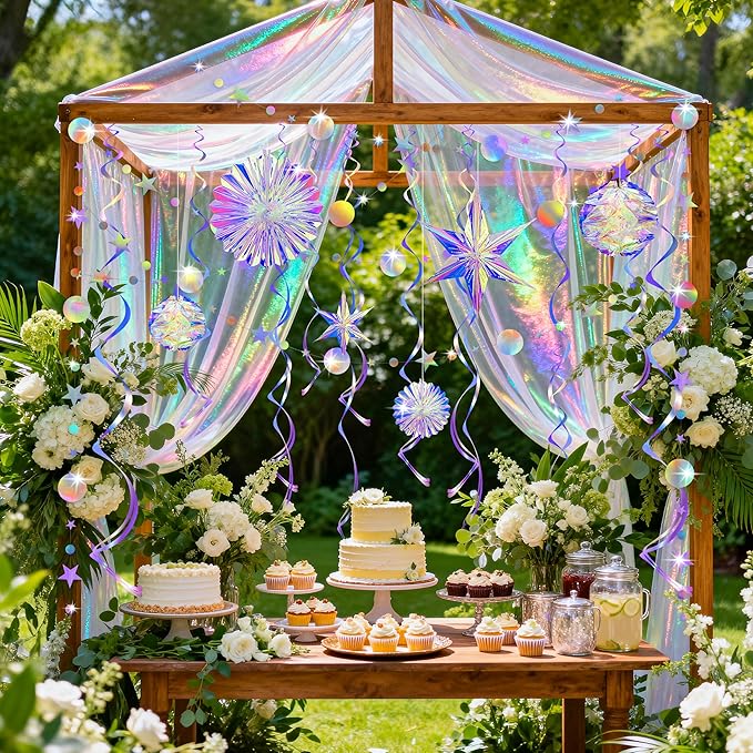 BTSD-home 29 Pcs Iridescent Party Decorations - Image 2