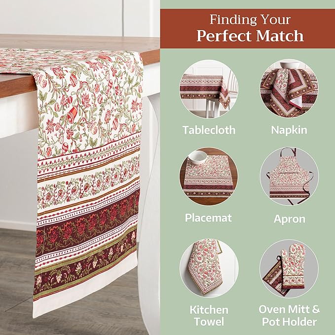 Maison d' Hermine Table Runner 100% Cotton Single Layer Table Runners 72 inches - Image 6