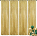 Gold Sequin Backdrop Curtain 4 Pieces 2FTx8FT Glitter Photography Backdrop by Unknown