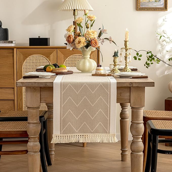 Table Runner 48 Inches Long, Waterproof Boho Table Runner - Image 6