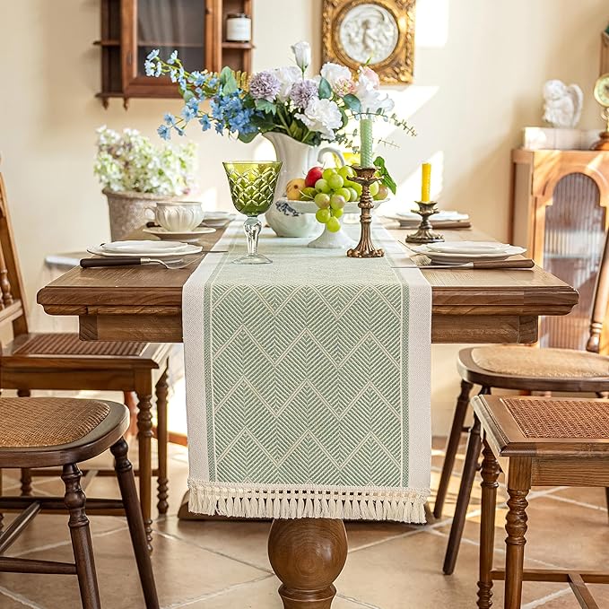 Table Runners 95 Inches, Waterproof Boho Table Runner - Image 6