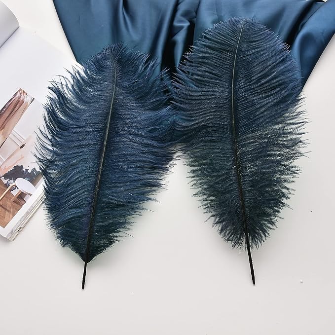 Ballinger Navy Blue Ostrich Feathers Plumes - Image 5